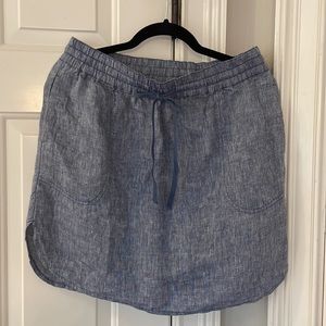 Caslon chambray linen skirt
